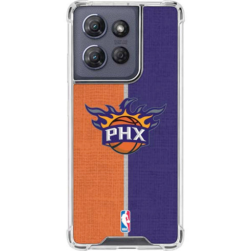 NBA Phoenix Suns Canvas Moto G Play 5G (2025) Clear Case